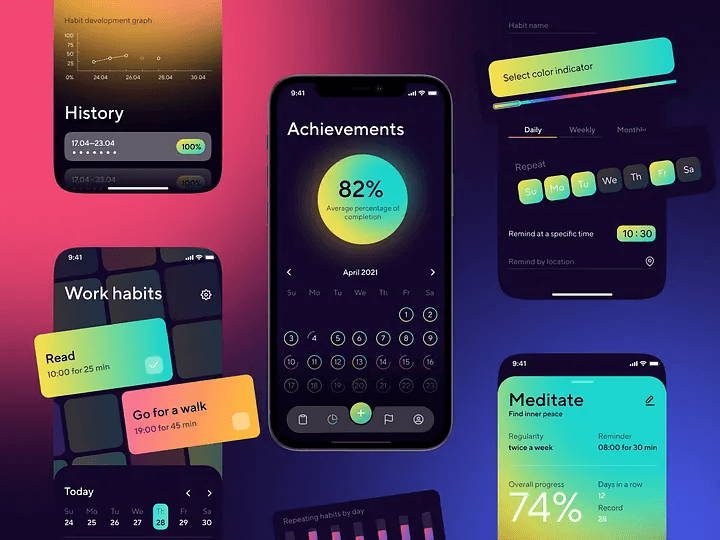 Mobile-first responsive design concept